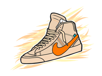 Blazer Halloween branding concept design fashion graphic graphic design hypebeast illustration illustrator lettering logo nike offwhite photoshop shoes sneaker vector