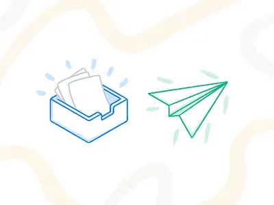 Spot Illustrations abstract brush design illustration illustration inbox isometric mail paper paper airplane send spot illustration texture to do ui ux