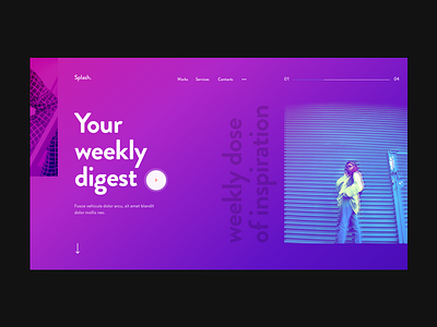 Weekly dose of fashion challenge concept design fashion header header design homepage inspriration sketch ui ui deisgn website