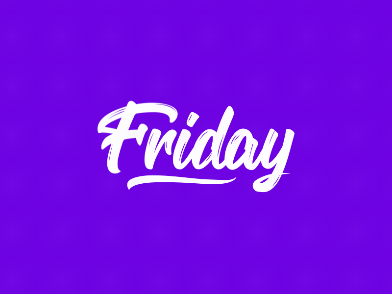 Handwriting dynamics animation clean font friday gif