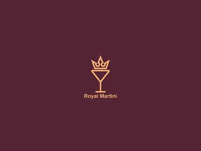 Royal Martini branding design flat icon illustration logo logodesign logodesigner logodesigns minimal minimalist