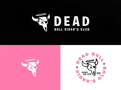 Dead Bull Rider's apparel austin badges brand branding design identity illustration jay master design logo package package design packaging typography