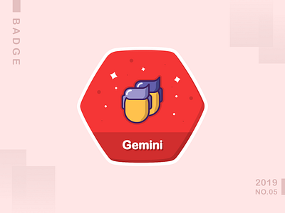 Gemini design icon illustration logo ui