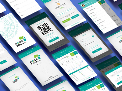 Pesamill App Screens app app ui design branding design icon mock up ui ux