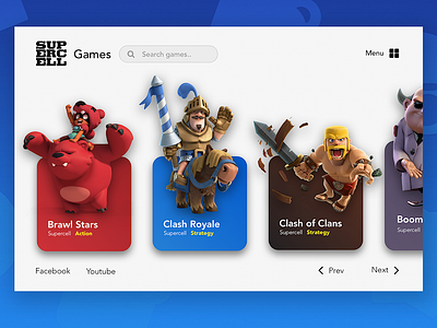 Supercell Games design graphic design ui ux ux ui design web deisgn web development website