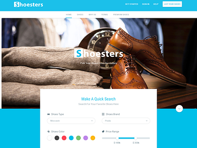 Shoesters branding design typography ui ux