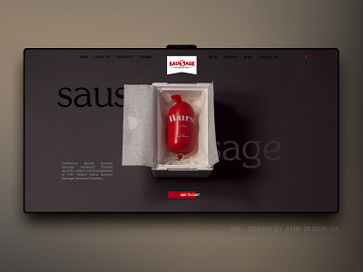 Sausage_store bakery brand delicious ecommerce food landing landing page luxury minimal restaurant saussage shopify store ui ux ux design web webdesign wix woocomerce