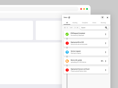 Status Sidebar Concept for Web application adobe xd creative dashboad design idea interface design sidebar status bar ux webapps