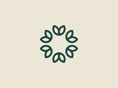 Flower Mark beauty brand branding flower herbal leafs logo medical organic simple