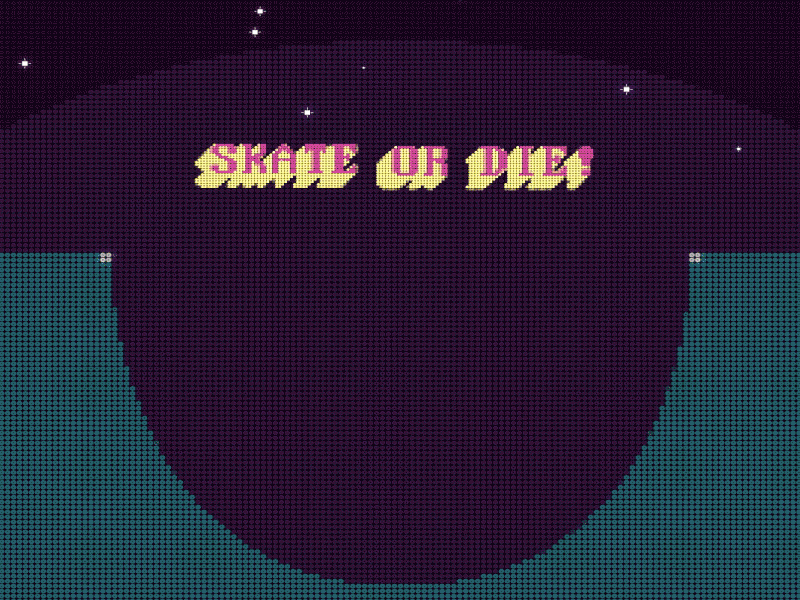 Skate Or Die 2danimation 8bitart adobe after effects rubber hose skate board