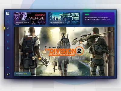 Epic Games Launcher Shop buy cards desktop desktop app epic fortnite games interface list ui