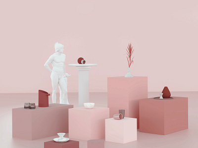 Pink 3d blender blender 3d blender3d cgi pink render