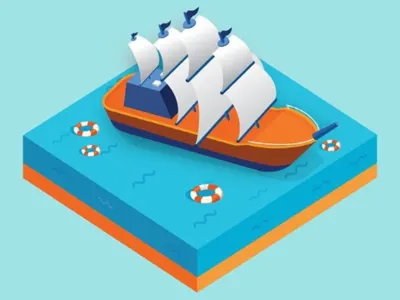 the world is yours to explore illustration isometric vector