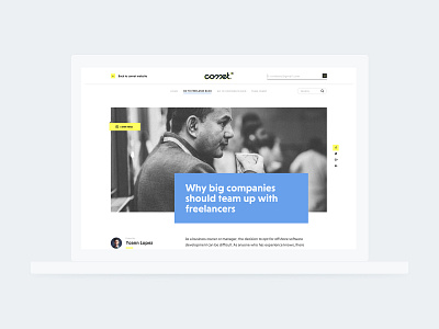 Comet - new blog blog branding comet design typography ui web webdesign webpage website