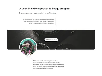 Doka.js Profile Edit demo crop cropper cropping edit file image javascript photo rotate