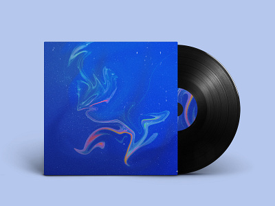 Vendace - Album Cover abstract album album art album artwork album cover album cover design blue calm cloud color design flower geometry gradiant illustration kev andré perrin light medusa neon space