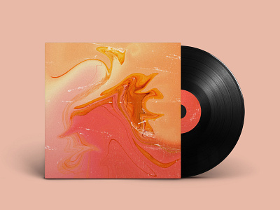 York - Album Cover abstract album album art album artwork album cover album cover design calm cloud color design geometry gradiant illustration kev andré perrin light medusa neon orange pink space