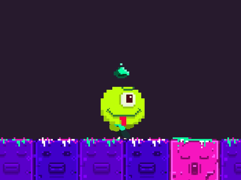 Elevated Run and Jump 2d 8bit animation aseprite character character animation games happy illustration jump pixel pixel art platformer retro run cycle spikes traps