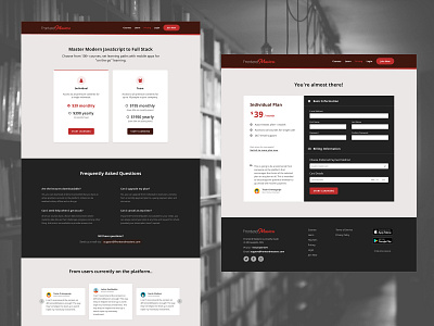 Pricing and Checkout Page - Frontend Masters checkout checkout page frontend masters pricing pricing page pricing plans ui desgin uidesign ux design