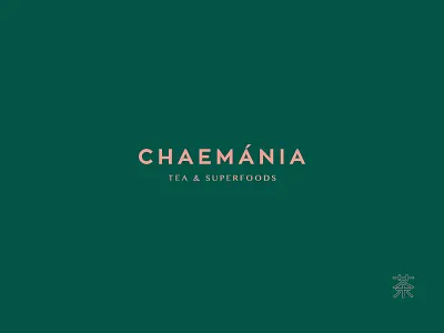 Chaemania logo branding bulgakova china chinese tea design healthy icon logo logotype minimal superfoods tea typography typography logo vector