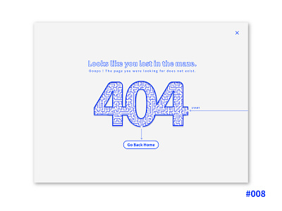 UI 008 008 404 error 404 page daily 100 challenge dailyui design ui uidesign