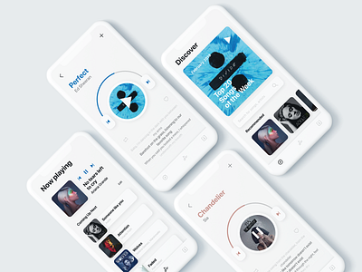 BitBeat music app adobe xd app design ios lyrics music simple song ui user interface ux