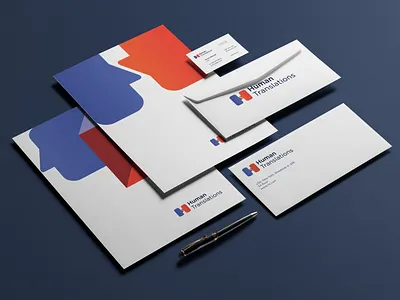 Stationary for Human translations corporate identity identity logo logotype stationary