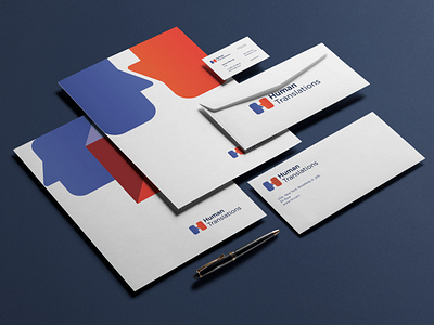 Stationary for Human translations corporate identity identity logo logotype stationary