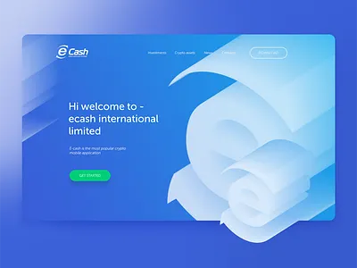 E-cash International limited app design ui ux web website