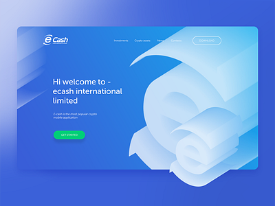 E-cash International limited app design ui ux web website