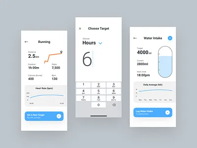 Health App Development app appdesign dashboard productdesign typography ui uidesign uxdesign