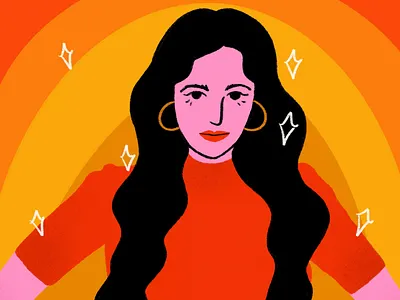 High Horse | Kacey Musgraves 60s 70s country pop digital illustration feminine high horse illustration kacey musgraves portraits procreate retro women