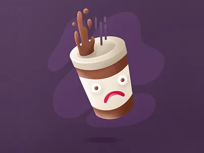 Monday coffee! ☕️ art coffee illustration kawaii monday procreate work