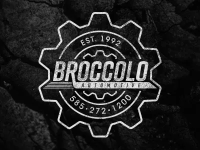 Broccolo Automotive Logo branding design icon logo type typography vector