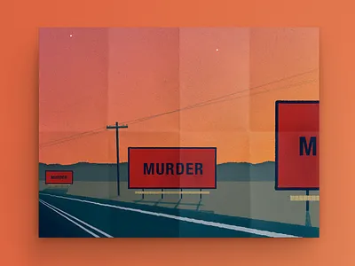 3 Billboards out of Ebbing, Missouri - Illustration 2d adobe artwork brush colors digital art drawing dribbble fan art fan art illo illustration illustration art illustrations illustrator inspiration movie art personal portfolio sketch