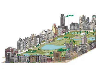 Central Park G Federighi design illustration ui web