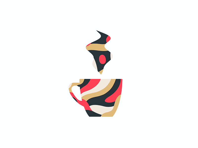 Morning Joe abstract animation coffee motion motion graphics vector vector art