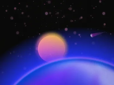 Cosmic view affinity affinitydesigner blur cosmic design illustration minimal night sky space space art space exploration vector