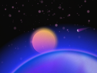 Cosmic view affinity affinitydesigner blur cosmic design illustration minimal night sky space space art space exploration vector