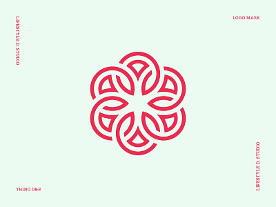 Geometric and Abstract Flower Logo Mark abstract flower geometic icon logo logo design logo designer symbol