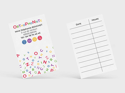Business card for speech therapist business card design business cards design