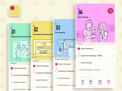 Sprint Buddy app clean design icons illustration ios ui ux
