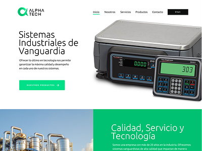 Alpha Tech Website branding branding design costa rica design icon illustration industrial design logo tech typography ui ux web website
