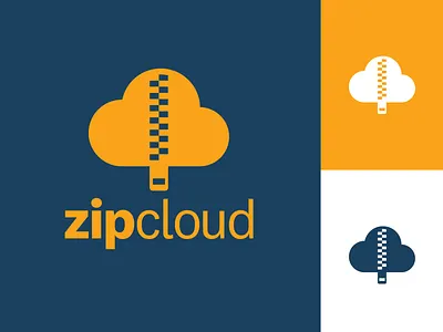 zipcloud - Cloud Computing Logo - DLC:004 brand brand and identity brand identity challenge cloud cloud app cloud computing dailylogo dailylogochallenge design file storage high tech logo startup startup logo storage tech technology upload vector