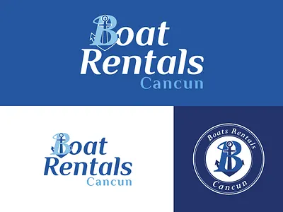 Boats Rentals Cancun boats logo logodesign marine