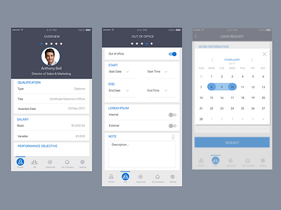 Self Services App design ui ux