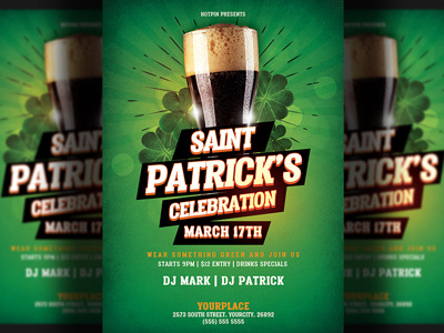 Saint Patricks Flyer Template club flyer flyer template green irish lucky party party flyer print psd psd template pub saint paddys saint paddys day saint patricks saint patricks day shamrock st paddys party st patricks flyer st patricks party template