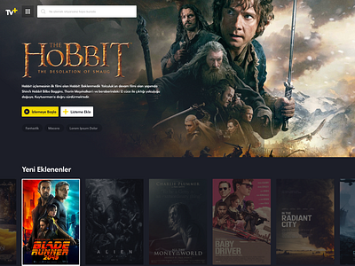 Turkcell TV android tv ui ux design