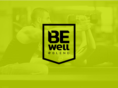 Be Well @ Blend logo option badge fitness logo wellness