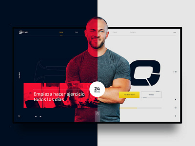 Fivo body fitness gym prototype sport web webdesign website concept